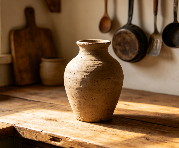Vintage Terracotta Jar Vase
